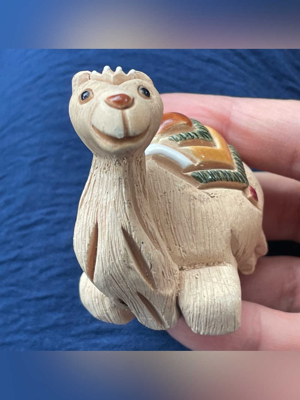 Artesania Rinconada Uruguay Art Pottery Seated Camel Figurine Retired